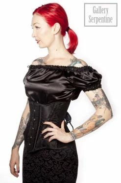 Gallery Serpentine Classic Under Corset Chemise, Made To Order 12 Gallery Serpentine Classic Under Corset Chemise, Made To Order -AKUMU INK shop classic chemise satin2