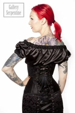 Gallery Serpentine Classic Under Corset Chemise, Made To Order 11 Gallery Serpentine Classic Under Corset Chemise, Made To Order -AKUMU INK shop classic chemise satin3