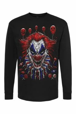 VampireFreaks Killer Clowncore Tee [Multiple Styles Available] -AKUMU INK shop clownLongsleeve