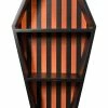 SOURPUSS Striped Coffin Shelf [PUMPKIN/BLACK] -AKUMU INK shop coffin shelf stripe orange 1