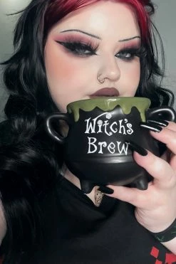 VampireFreaks Witch's Brew Oozing Cauldron Mug