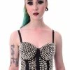 POIZEN INDUSTRIES Corset Spike Bra -AKUMU INK shop corset spike bra black poizen industries 253