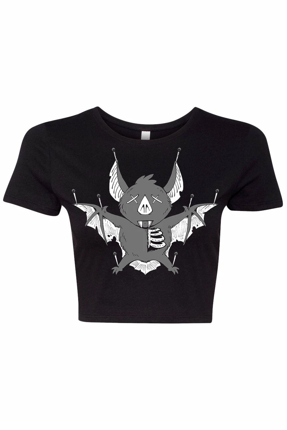 VampireFreaks Taxidermy Bat Crop Top 4 VampireFreaks Taxidermy Bat Crop Top - Image 2