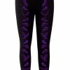 VampireFreaks Nevermore Raven Leggings [PURPLE] -AKUMU INK shop crow leggings purple