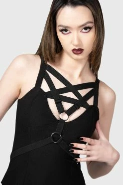 KILLSTAR Harness Ur Power Top -AKUMU INK shop cute gothic shirt for women