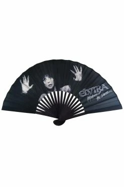 Kreepsville Elvira Dark Love Fabric Fan -AKUMU INK shop cxczccxcxc