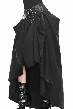 DEVIL FASHION Bustle Harness Maxi Skirt -AKUMU INK shop czasfss