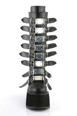 Demonia Queen Of The DAMNED-318 Boots [Black Vegan Leather] -AKUMU INK shop damned 318 bvl01 grande 14701ef2 7515 4611 8142 d625ef48bbc6