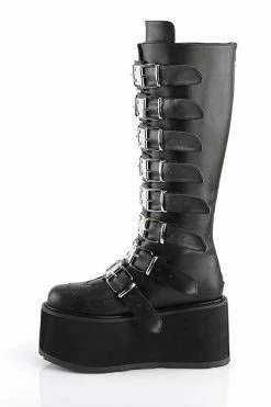 Demonia Queen Of The DAMNED-318 Boots [Black Vegan Leather] -AKUMU INK shop damned 318 bvl05 grande 53508dad fbe3 4490 9e6d 5f71a8ed4274