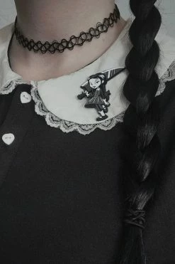 VampireFreaks Wednesday Hates Everything Enamel Pin -AKUMU INK shop dddfsdg