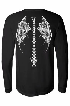 VampireFreaks Demon Wings Tee [Multiple Styles Available] -AKUMU INK shop demonWingslongback