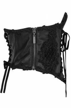 PUNK RAVE Dead Flowers Gothic Corset -AKUMU INK shop dewrewhw3