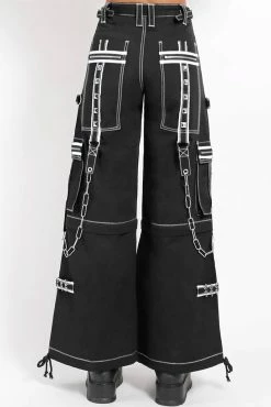 Tripp NYC Crazy Piper Pants [Black/White] -AKUMU INK shop dfefd