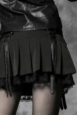 PUNK RAVE Diabolical Pleated Mini Skirt 17 PUNK RAVE Diabolical Pleated Mini Skirt -AKUMU INK shop dgrg