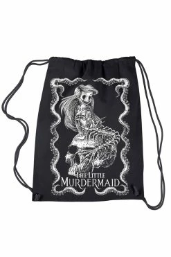 VampireFreaks Little Murdermaid Bag [Multiple Styles Available] -AKUMU INK shop drawstring backpack c4cd3ed0 b68e 41be bb10 4e69bb89e1da
