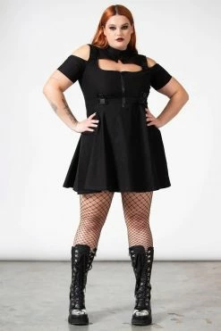 KILLSTAR Cybermancy Zip Skater Dress -AKUMU INK shop dsadadasda