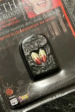 Rubies Bloody Vampire Fangs [Custom-fit] -AKUMU INK shop dsadfsfd