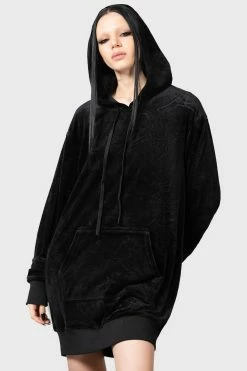 KILLSTAR Webmare Longline Hoodie [UNISEX]