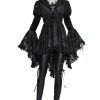 DEVIL FASHION Witcheress Floral Lace Tailcoat -AKUMU INK shop dsfsfsfsdfsdfsdf