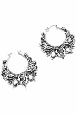 KILLSTAR Worship The Night Hoop Earrings [S] -AKUMU INK shop dssdsdssdf