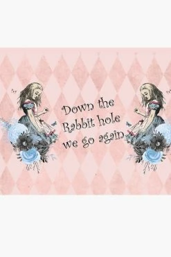 Gallery Serpentine Down The Rabbit Hole We Go Again -Mask -AKUMU INK shop dtrabbitholemask