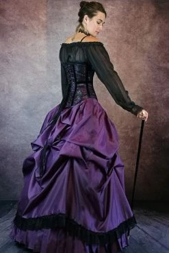Gallery Serpentine Amethyst Majestica Palace Gown -AKUMU INK shop ens 2 1