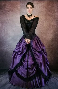 Gallery Serpentine Amethyst Majestica Palace Gown -AKUMU INK shop ens 5 1