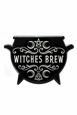 Pacific Giftware Witches Brew Cauldron Coaster Set