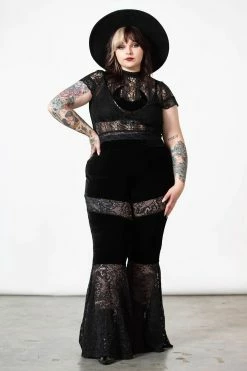 KILLSTAR Moon Rays Lace Crop Top 14 KILLSTAR Moon Rays Lace Crop Top -AKUMU INK shop fddcopy