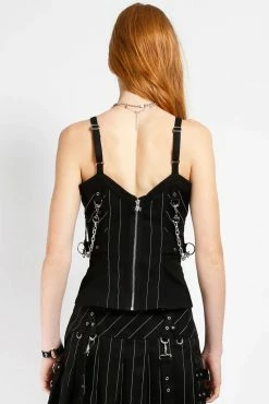 Tripp NYC Voidoid Corset [Godfather Stripe] -AKUMU INK shop fdsfsdfsd