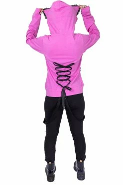 POIZEN INDUSTRIES BBK Frill Hoodie [PINK] -AKUMU INK shop fdsfxcxcsfsdf
