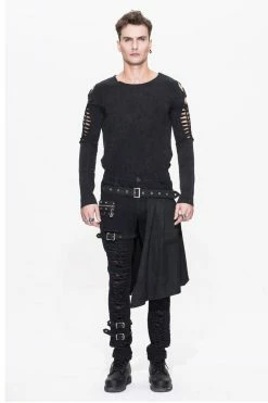 DEVIL FASHION Death Dealer Distressed Pants 18 DEVIL FASHION Death Dealer Distressed Pants -AKUMU INK shop ff7a3607copy