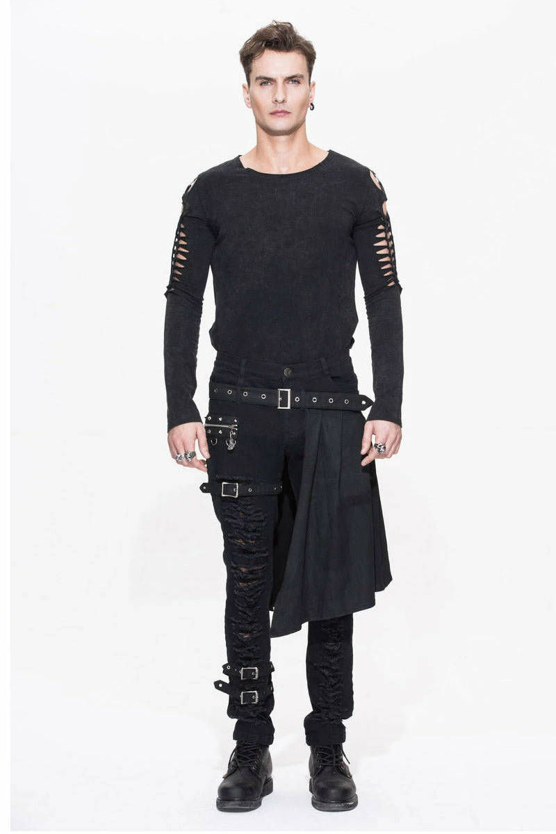 DEVIL FASHION Death Dealer Distressed Pants 9 DEVIL FASHION Death Dealer Distressed Pants - Image 7