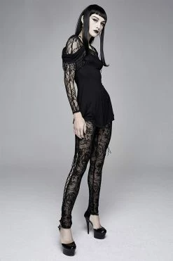 DEVIL FASHION Skelatrina Lace Leggings -AKUMU INK shop ffsfsdsd