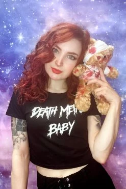 VampireFreaks Death Metal Baby Crop Top -AKUMU INK shop fghhhtryytryr
