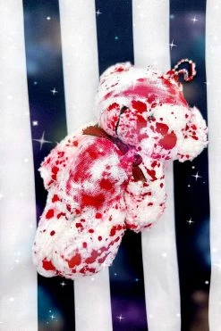 Tentacle Vomit Bloody Bear Keychain -AKUMU INK shop frfegesv