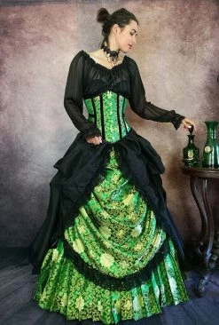 Gallery Serpentine Emerald Majestica Palace Gown -AKUMU INK shop front