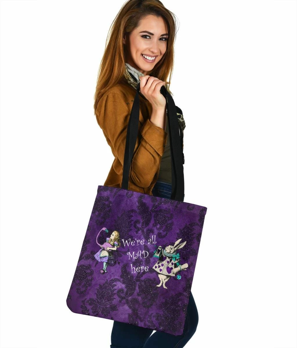 Gallery Serpentine We're All Mad Here - Cloth Tote Bag 7 Gallery Serpentine We're All Mad Here - Cloth Tote Bag - Image 5