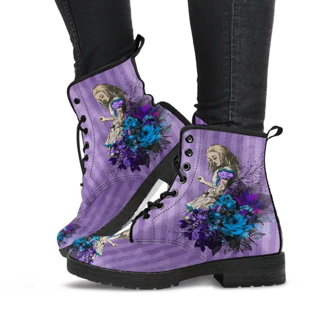 Gallery Serpentine Lilac Alice, Vegan Boots, FREE Shipping 7 Gallery Serpentine Lilac Alice, Vegan Boots, FREE Shipping - Image 5