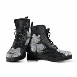 Gallery Serpentine Gothic White Roses Vegan Boots, FREE Shipping -AKUMU INK shop front 3 1024x1024 2x 6c9305f9 a14a 48c2 a501 72f6f378278a