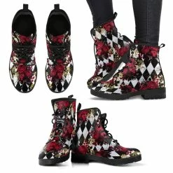 Gallery Serpentine Gothic Roses & Diamonds Vegan Boots, FREE Shipping -AKUMU INK shop front 4 1024x1024 2x 18d765c1 ef28 4cf6 8f41 f075c8d6cd74