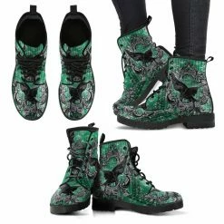 Gallery Serpentine RAVEN Gothic Green, Vegan Women's Boots, FREE Shipping -AKUMU INK shop front 4 1024x1024 2x 2d09bee6 821a 4345 8d91 3837c0743712