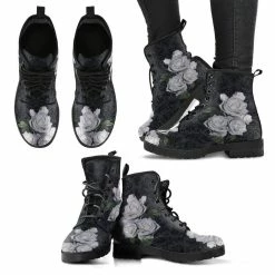 Gallery Serpentine Gothic White Roses Vegan Boots, FREE Shipping -AKUMU INK shop front 4 1024x1024 2x 478f0a67 ce84 40db 9efa 405ea0869ea2