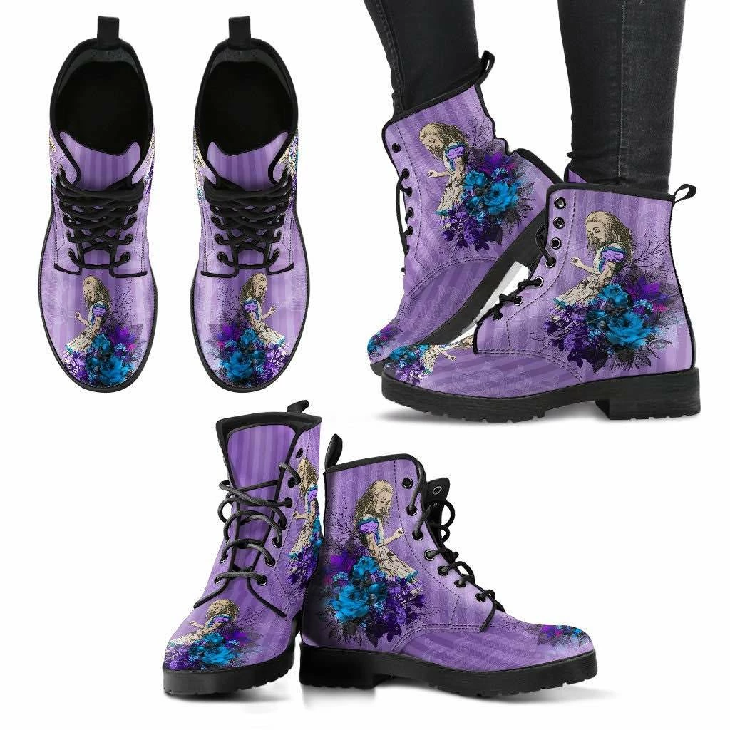 Gallery Serpentine Lilac Alice, Vegan Boots, FREE Shipping 6 Gallery Serpentine Lilac Alice, Vegan Boots, FREE Shipping - Image 4