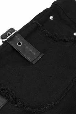 DEVIL FASHION Born Villain Distressed Goth Pants -AKUMU INK shop fsdfsdfsdf