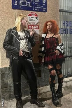 DARK IN LOVE Girl In The Band Plaid Punk Dress -AKUMU INK shop fsdggfdsdfgvfd