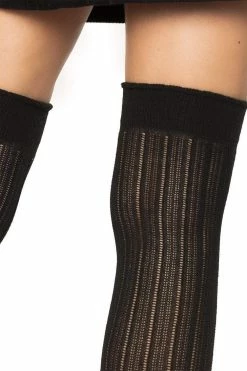 LEG AVENUE Angie Rib Knit Knee Socks -AKUMU INK shop fsfsgdgfdgdf