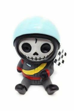 FURRYBONES Race Car Driver Jerry Statue -AKUMU INK shop furrybones jerry skeleton racecar 1 0c3eb5844e25d0e0a9c25edb04048df6