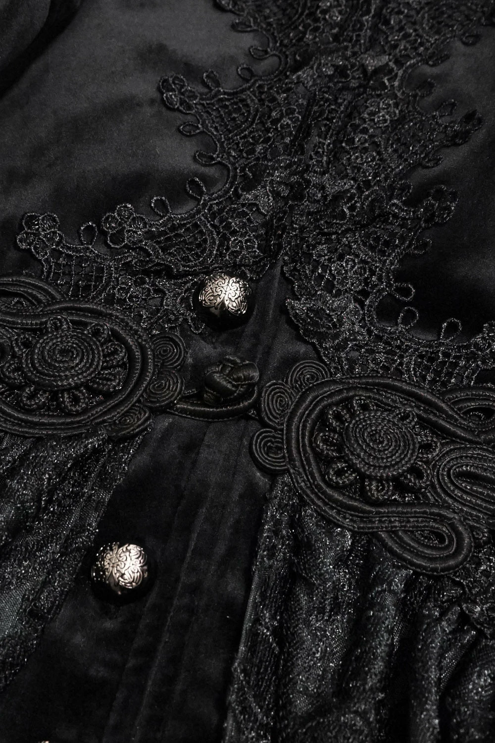 DEVIL FASHION Witcheress Floral Lace Tailcoat 13 DEVIL FASHION Witcheress Floral Lace Tailcoat - Image 11