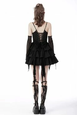 DARK IN LOVE Batling Ruffled Dress -AKUMU INK shop gdfgdfgdf e2e01ade ef20 4823 bf88 c88271a82a7c
